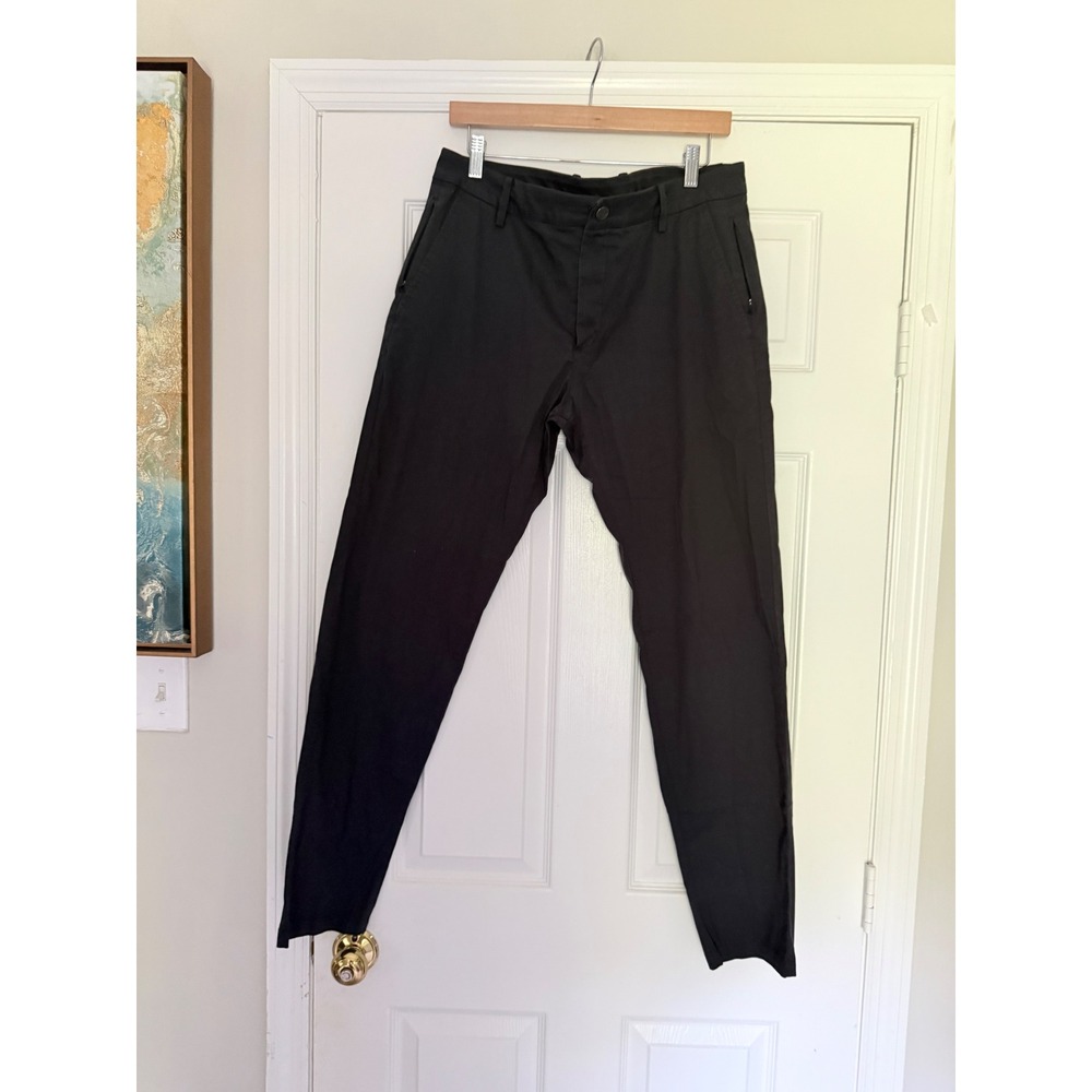 Bird Dogs Black Lined Stretch Chino Pants 34x32 Built-In Liner‎ Golf Casual